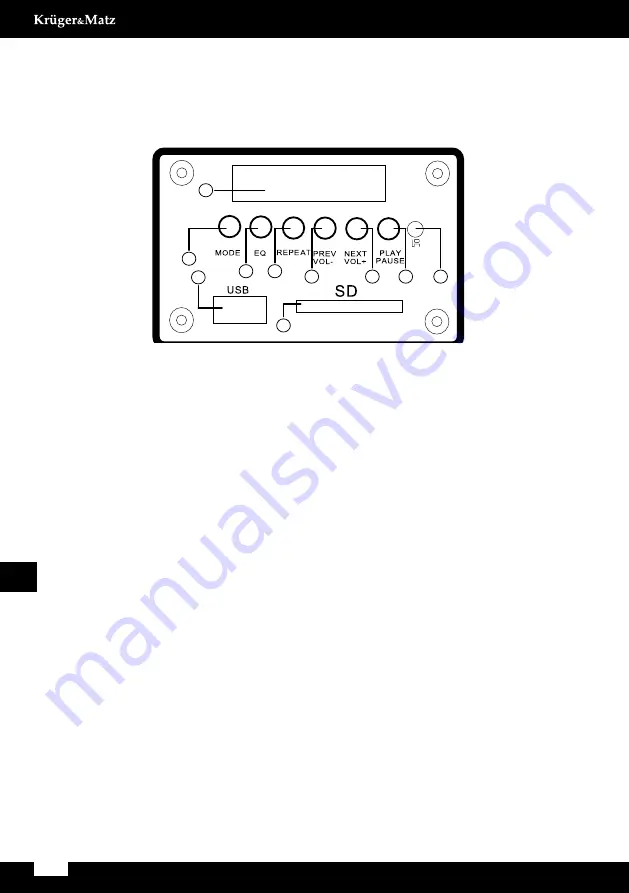 Krüger & Matz KM0542 Owner'S Manual Download Page 12