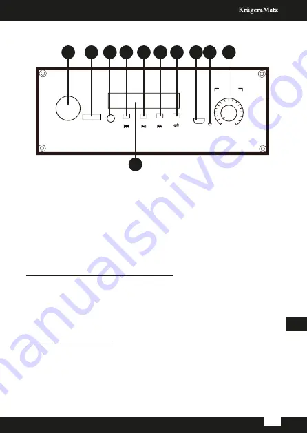 Krüger & Matz KM0554 Owner'S Manual Download Page 9