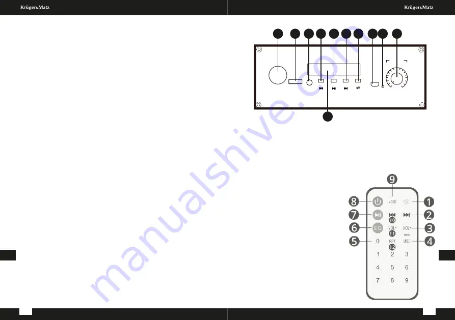 Krüger & Matz KM0557 Owner'S Manual Download Page 8