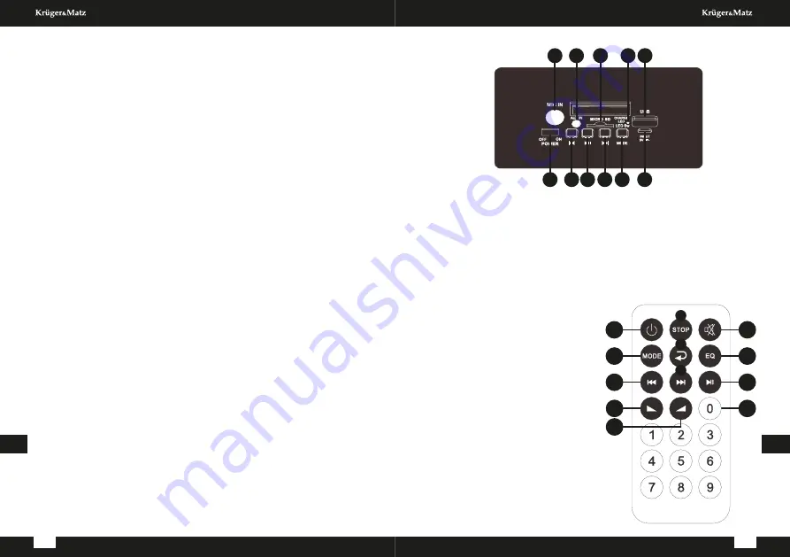 Krüger & Matz KM0559 Owner'S Manual Download Page 8