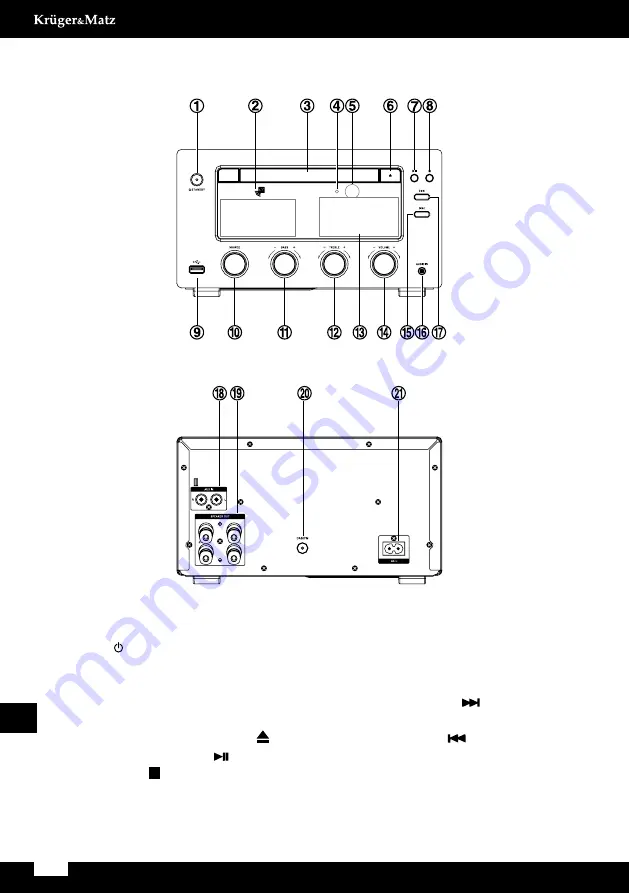 Krüger & Matz KM1598D Owner'S Manual Download Page 100