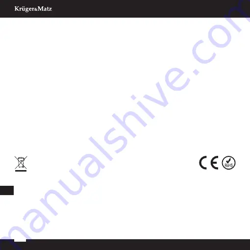 Krüger & Matz KMPM7 Owner'S Manual Download Page 18