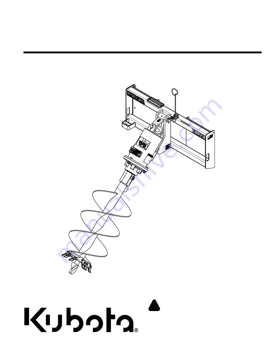 Kubota AP-SA35 Operator'S Manual Download Page 1