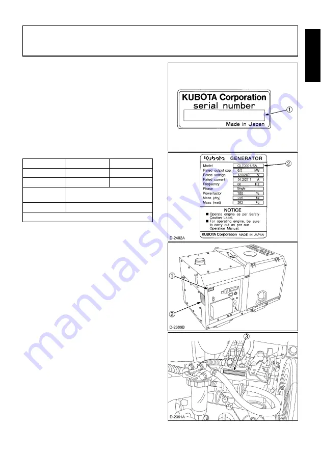 Kubota CKTGL11000 Скачать руководство пользователя страница 13