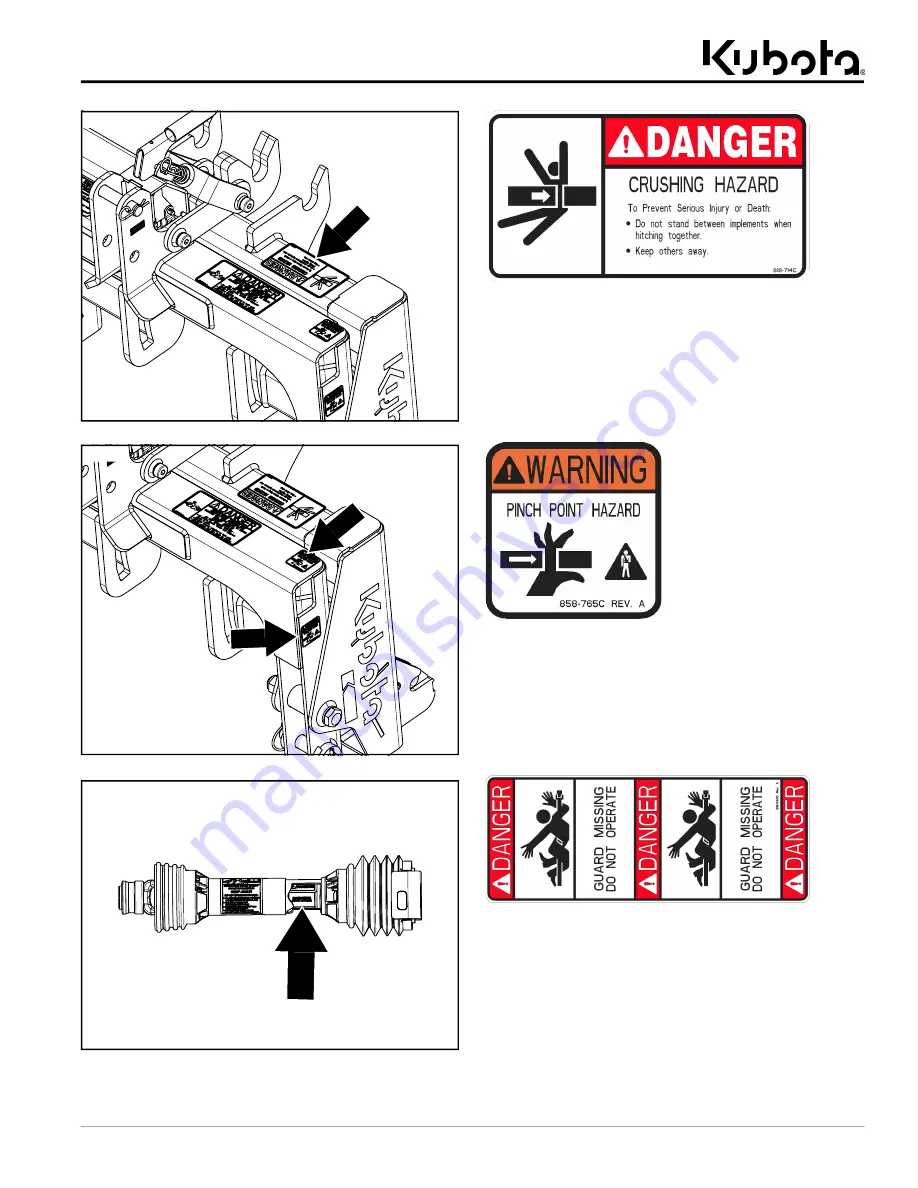 Kubota K-Hitch AP-KH15 Operator'S Manual Download Page 11