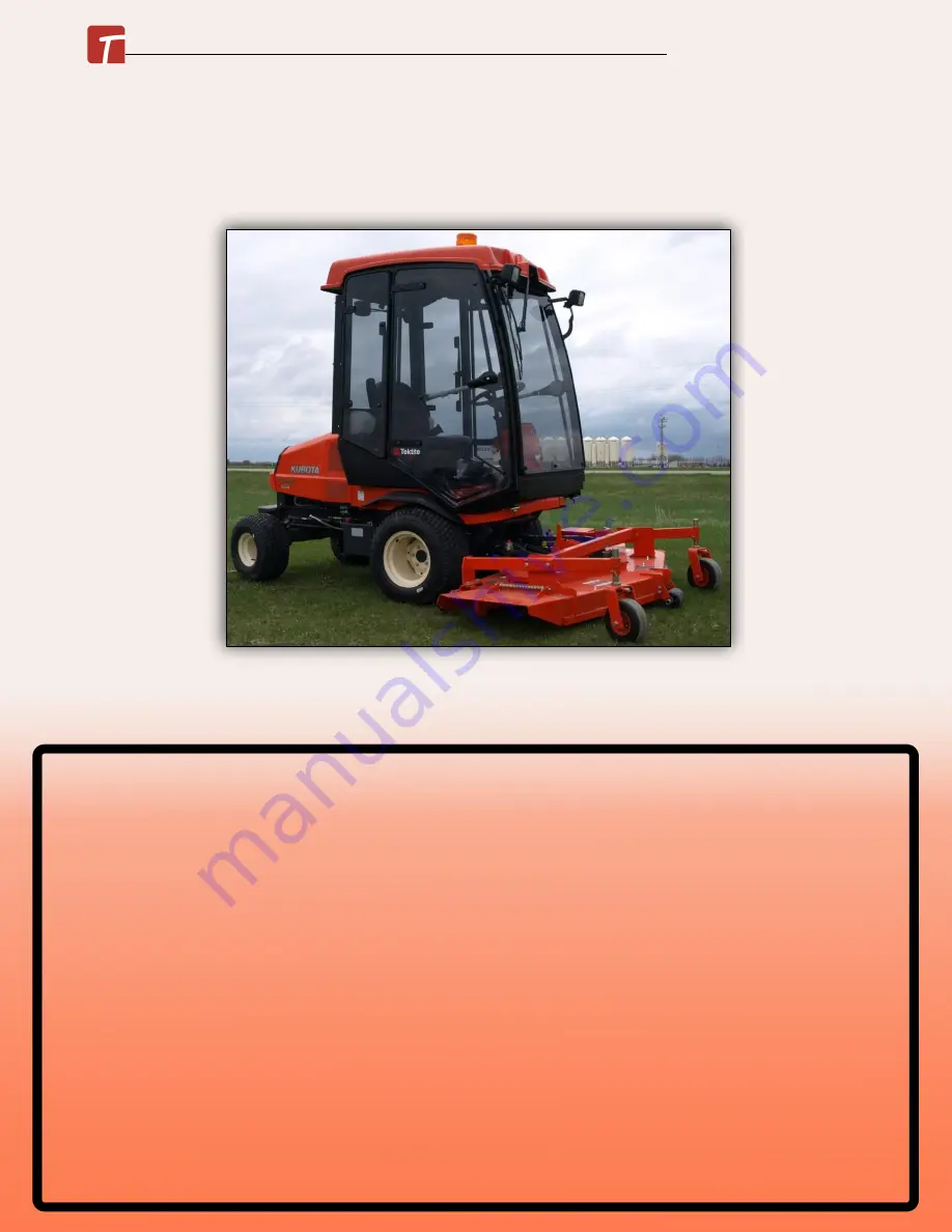 Kubota ROPS Cab F 80 Series Скачать руководство пользователя страница 20