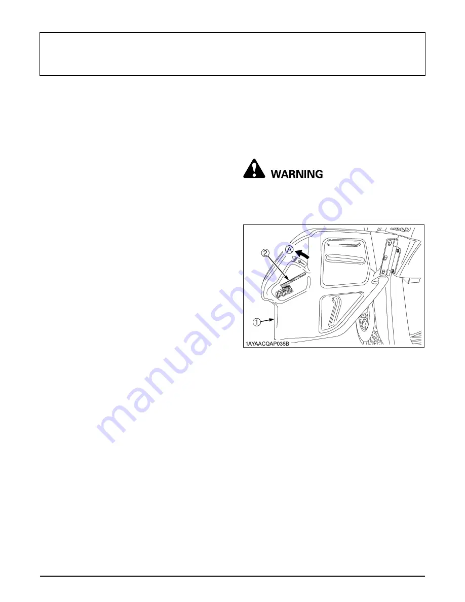 Kubota RTV-X1120D Operator'S Manual Download Page 38