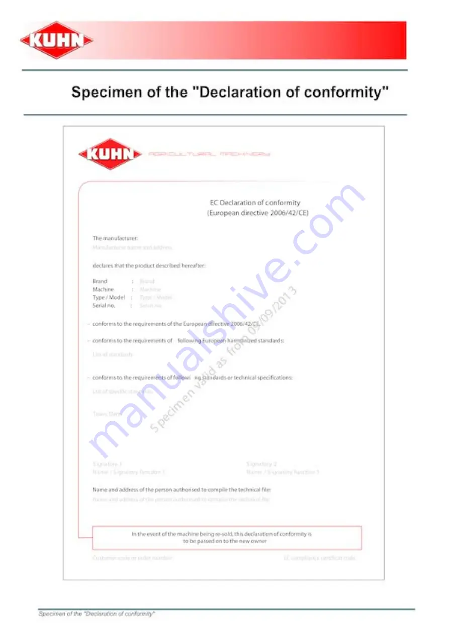 KUHL GMD240 Operator'S Manual Download Page 100