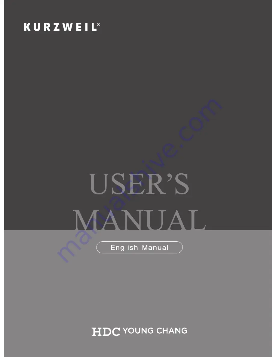 Kurzweil KP150 User Manual Download Page 1