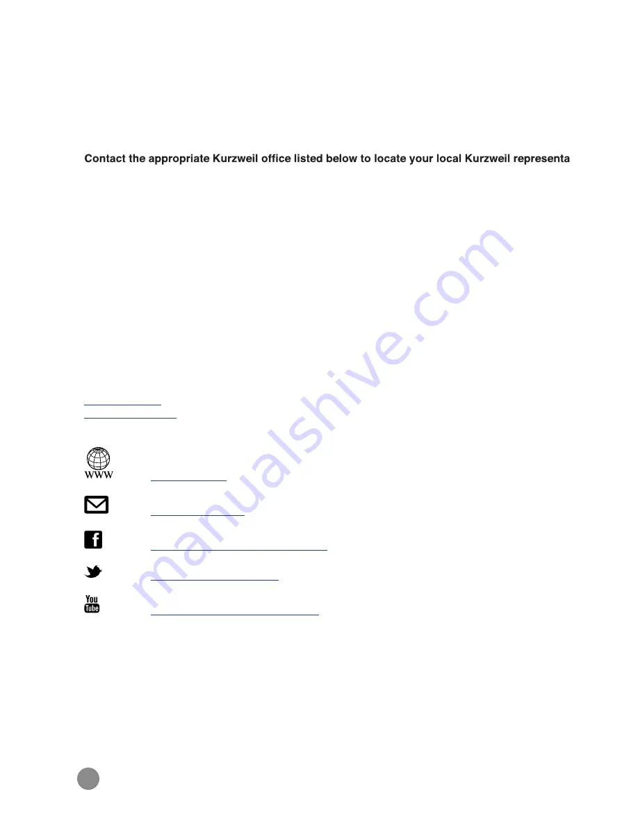 Kurzweil M110 User Manual Download Page 4