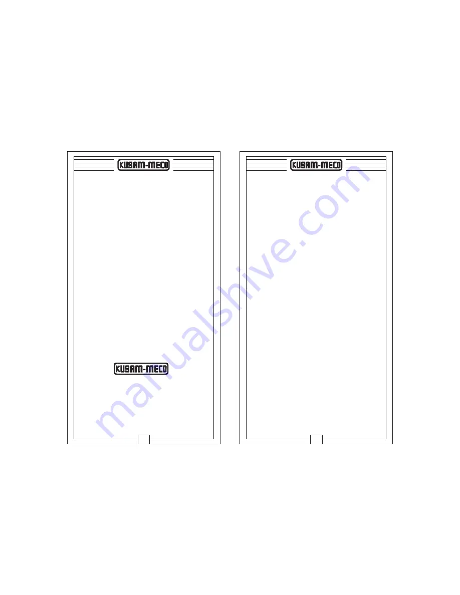 Kusam-meco 286 SVD Operation Manual Download Page 7