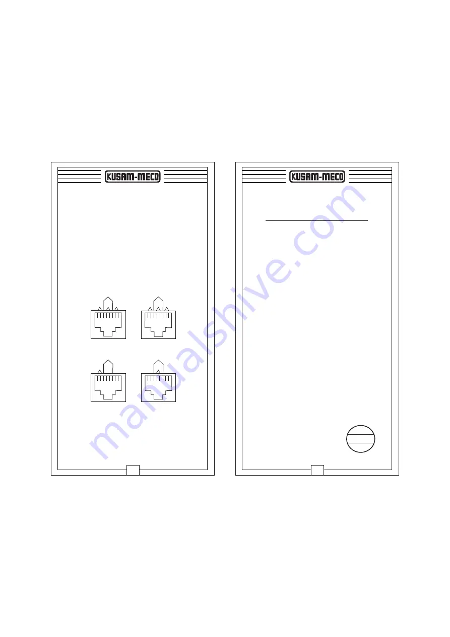 Kusam-meco KM 36 Operation Manual Download Page 3