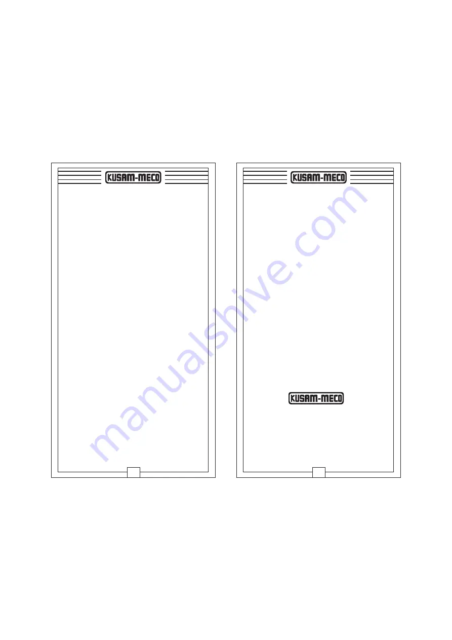 Kusam-meco KM 36 Operation Manual Download Page 4