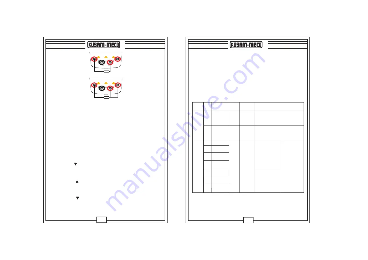 Kusam-meco KM -CAL 803 Operation Manual Download Page 6