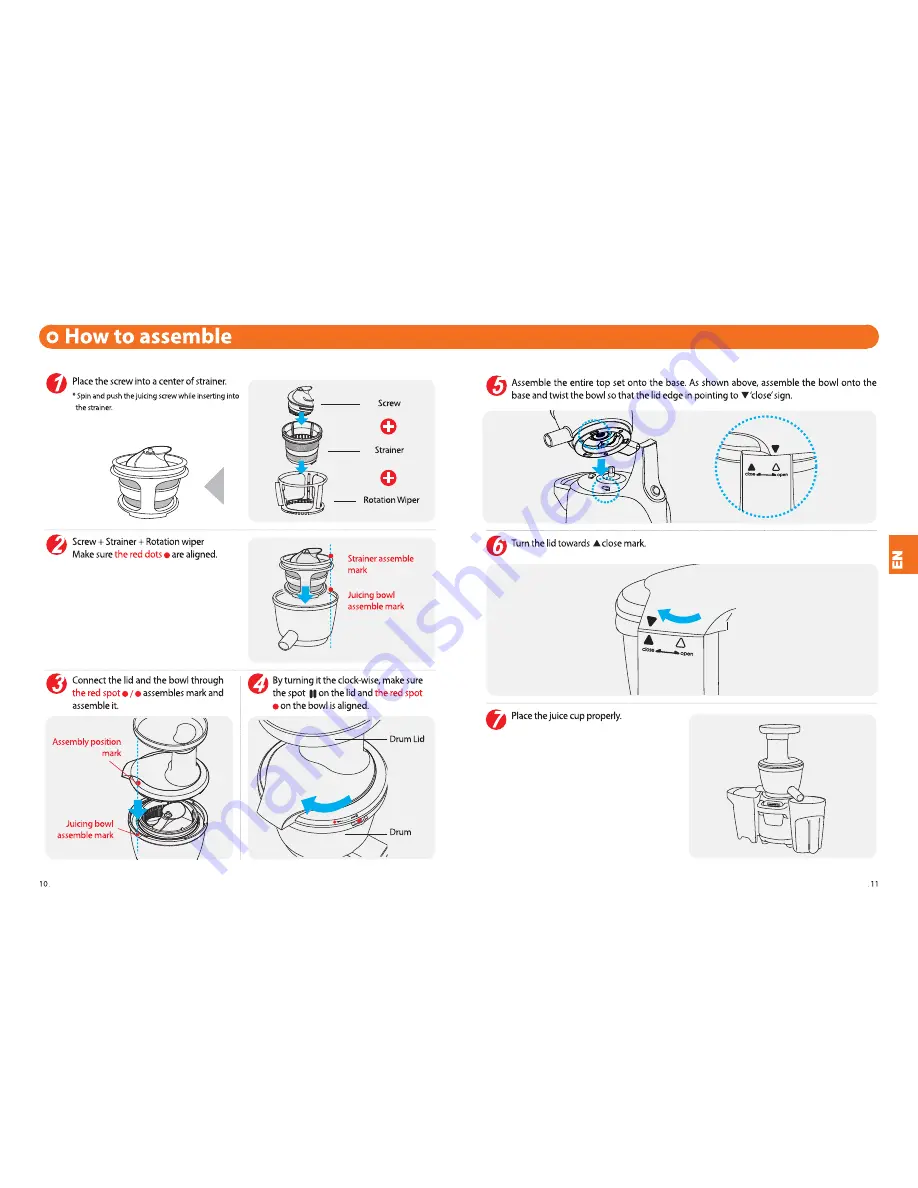 Kuvings Silent juicer Manual Download Page 6