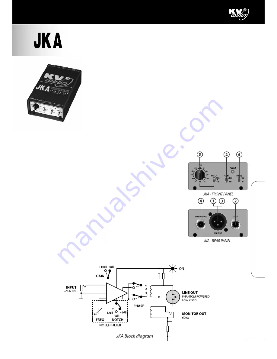 KV2 Audio JK1 Скачать руководство пользователя страница 8