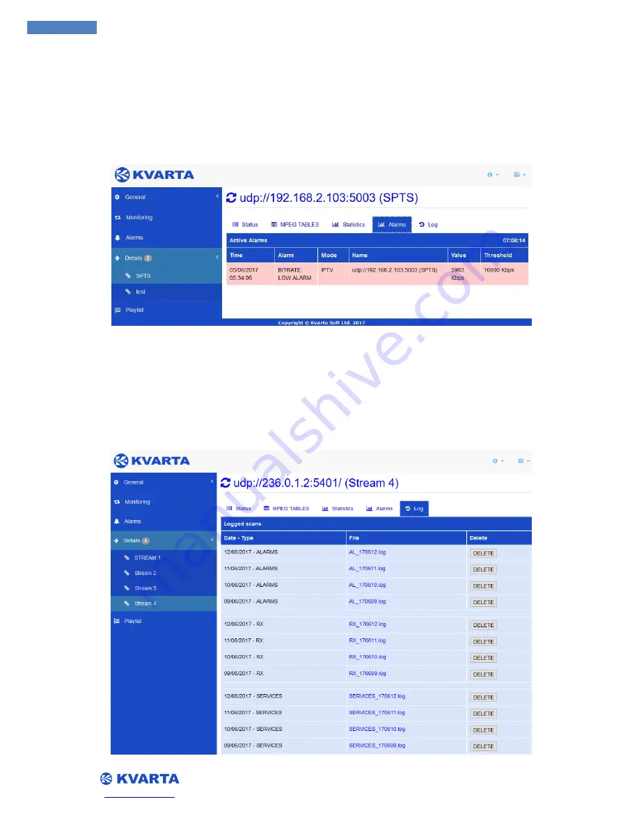 Kvarta TV STREAM MONITOR User Manual Download Page 20