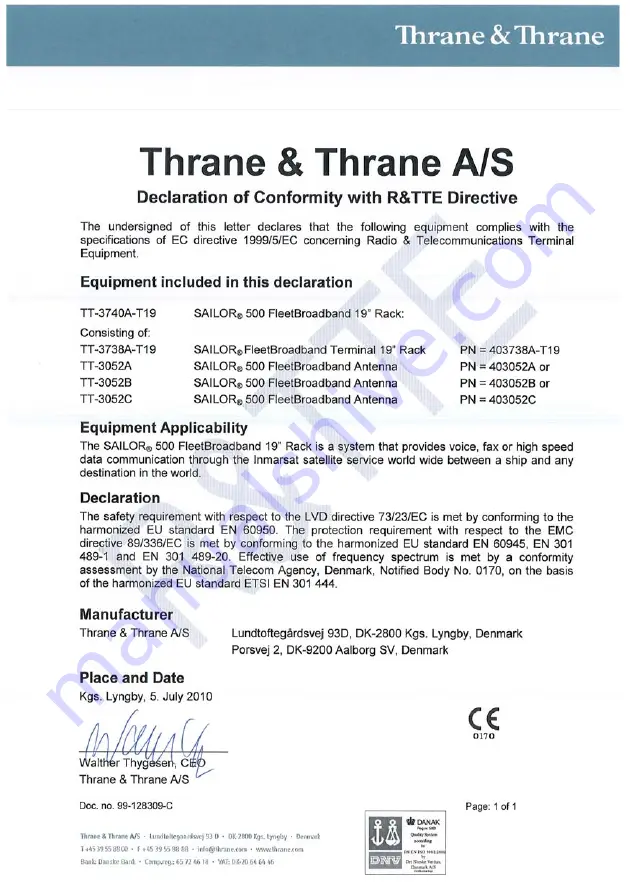 KVH Industries FB250 User Manual Download Page 251