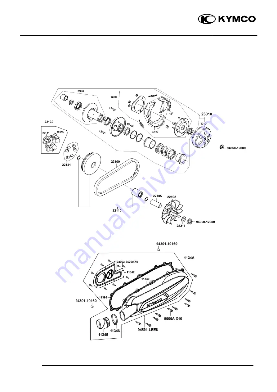 KYMCO K-XCT 125i Service Manual Download Page 186