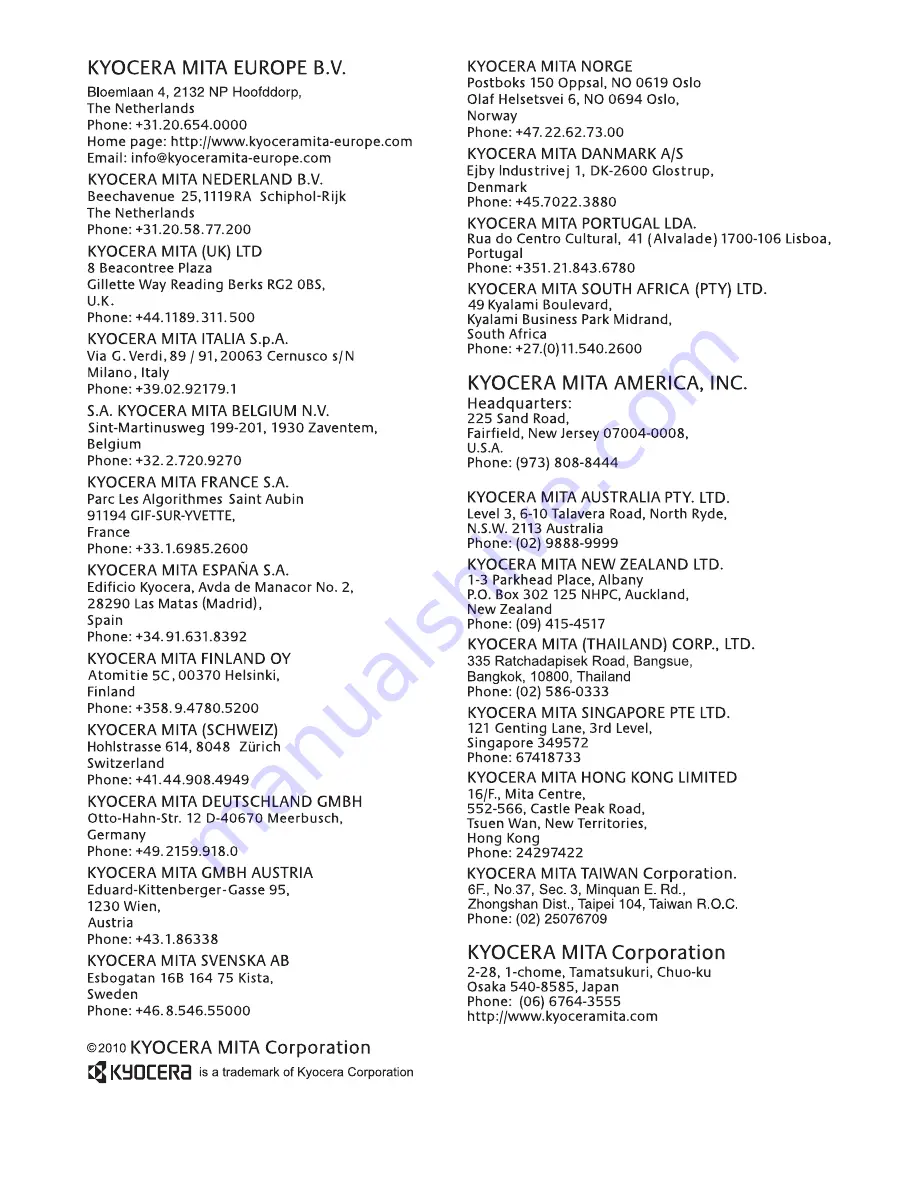 Kyocera ECOSYS FS-C5150DN Quick Installation Manual Download Page 23