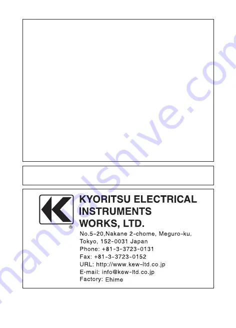 Kyoritsu Electrical Instruments Works KEW 3126 Скачать руководство пользователя страница 28