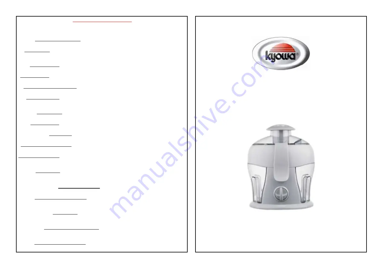 KYOWA KW-4207 Instruction Manual Download Page 1