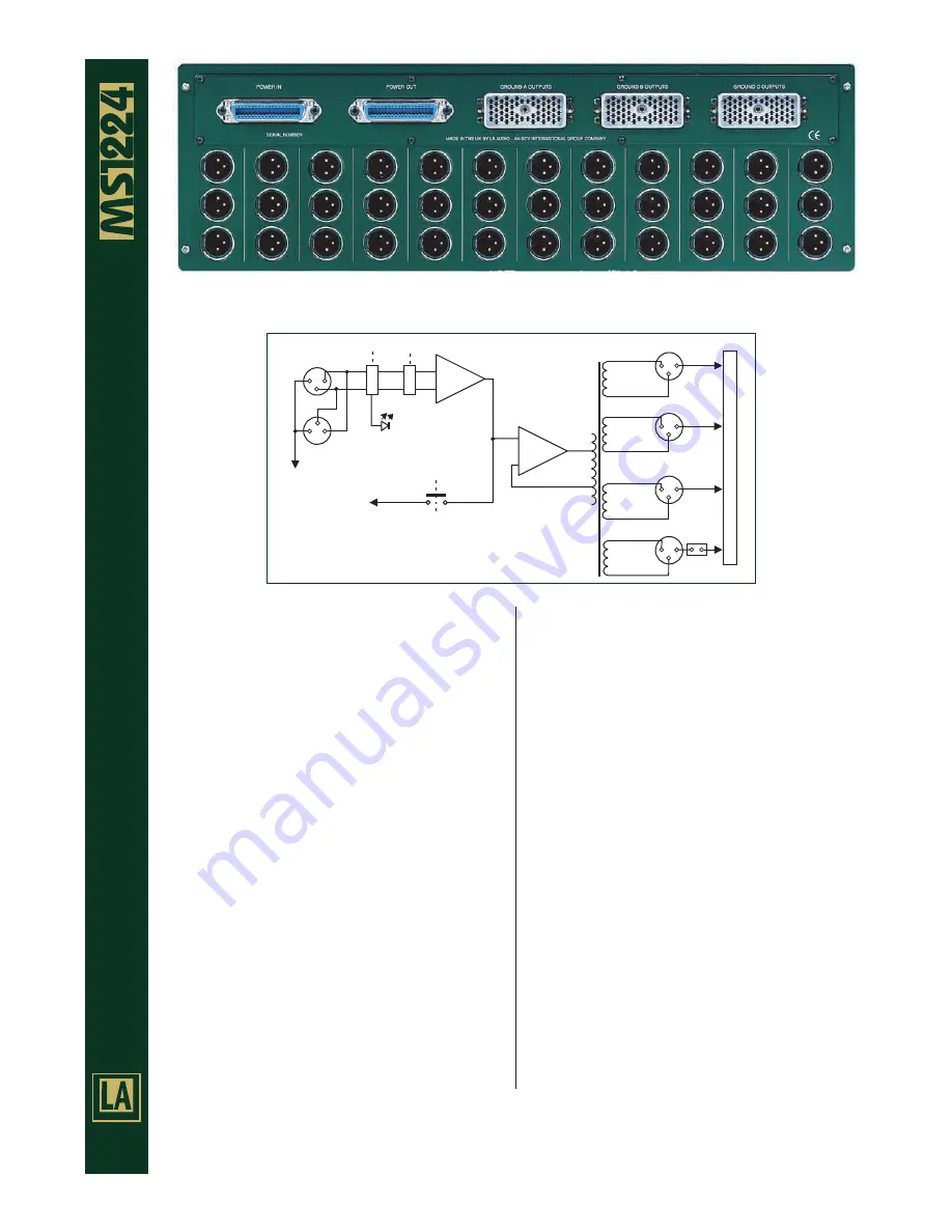 LA Audio Electronic MS1224 Скачать руководство пользователя страница 2