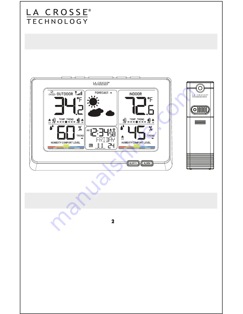 La Crosse Technology C87030 Скачать руководство пользователя страница 1