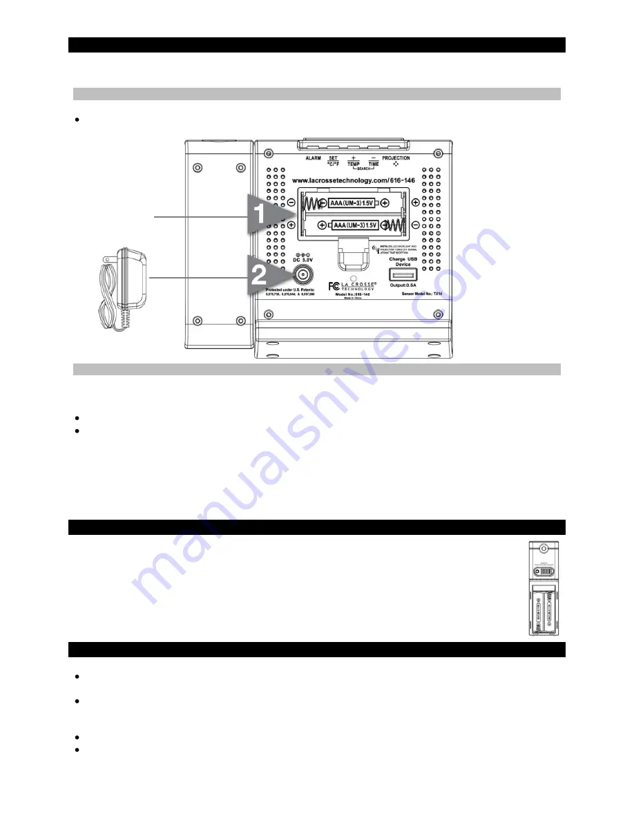 La Crosse 616-146 Instruction Manual Download Page 4