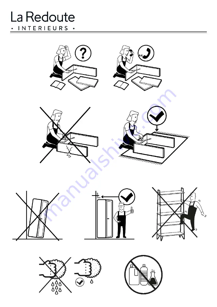 La Redoute INTERIEURS GAK262 Assembly Manual Download Page 2