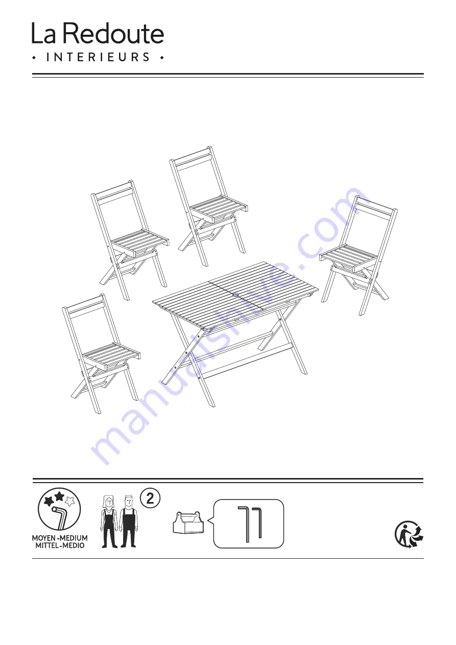 La Redoute GCV822 Manual Download Page 1