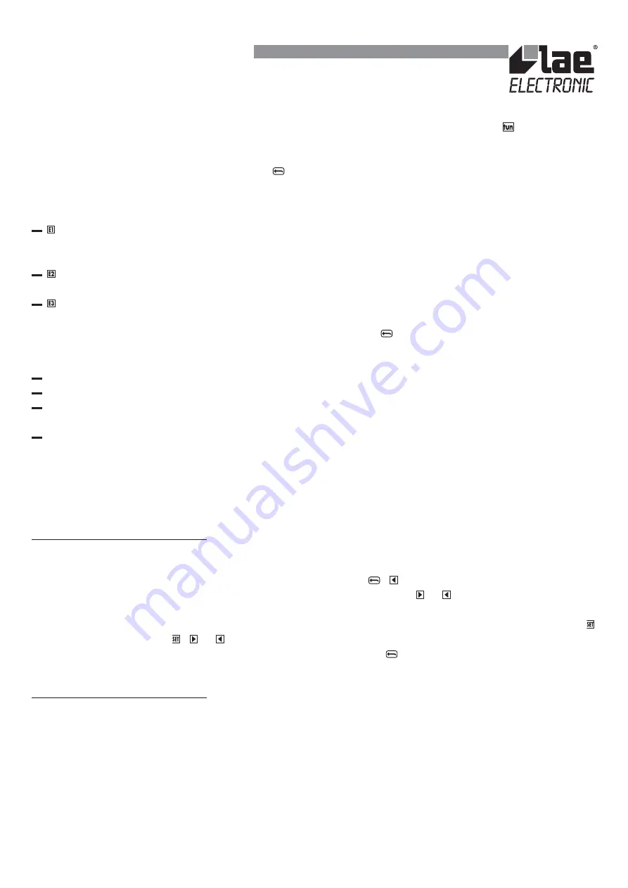 LAE electronic LTR15 Instructions For Installation And Use Download Page 4