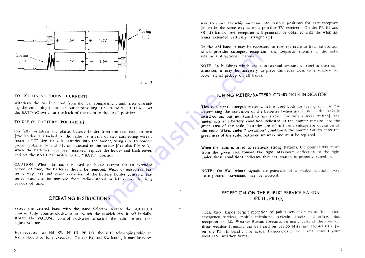 Lafayette Guardian 5500 Operating Instructions Manual Download Page 3