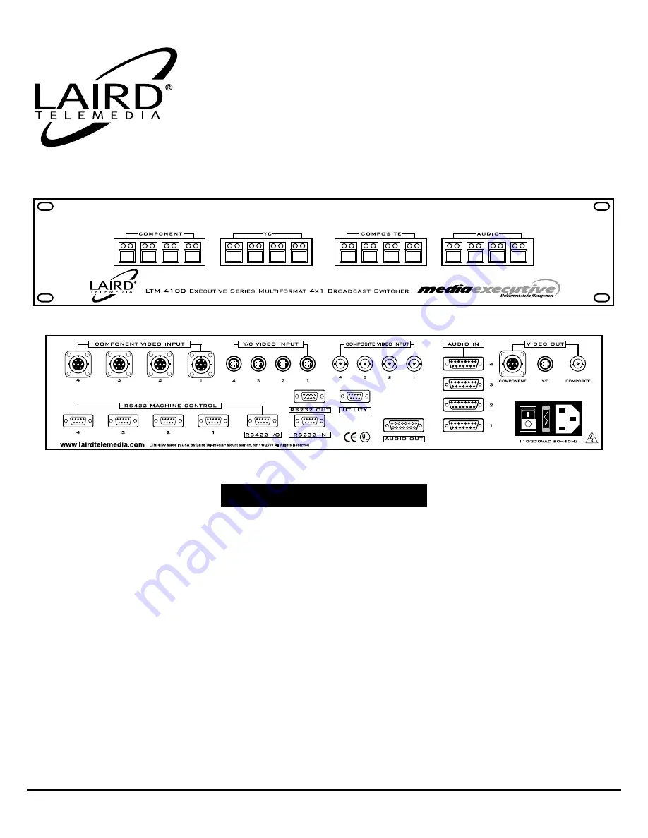 Laird LTM-4100 Скачать руководство пользователя страница 4