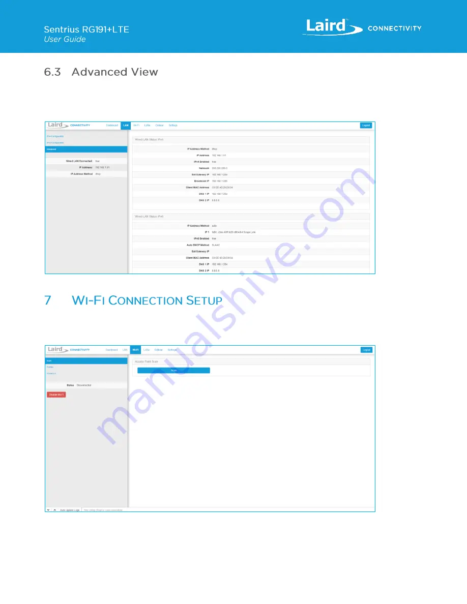 Laird Sentrius RG191+LTE User Manual Download Page 19