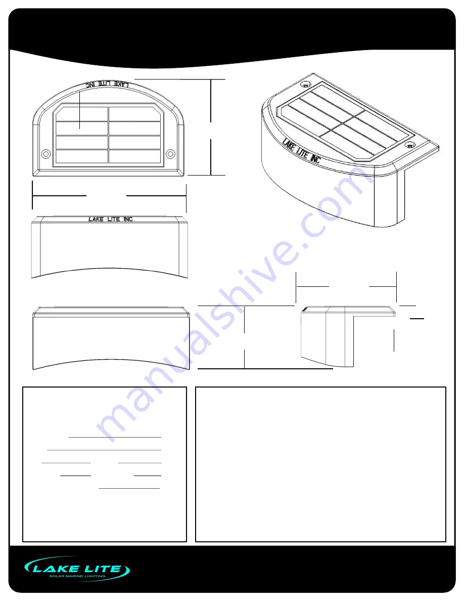 Lake Lite LL-SRL-7-S-WBA Manual Download Page 5