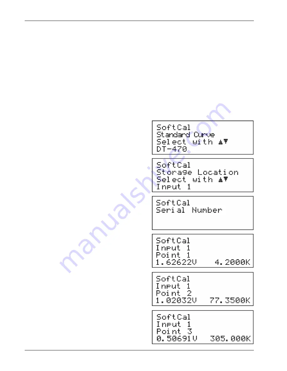 Lake Shore 218 User Manual Download Page 54