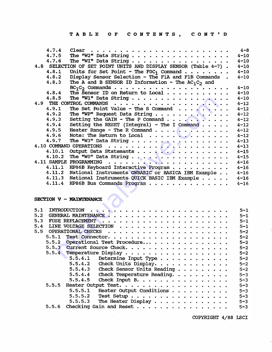 Lake Shore 805 User Manual Download Page 4