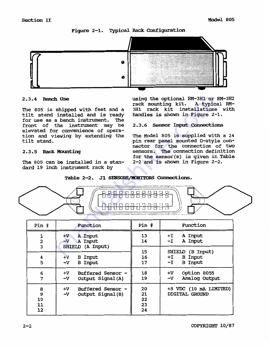 Lake Shore 805 User Manual Download Page 14