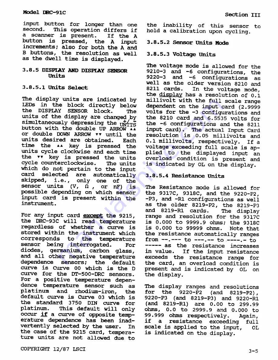 Lakeshore DRC-91 C User Manual Download Page 25