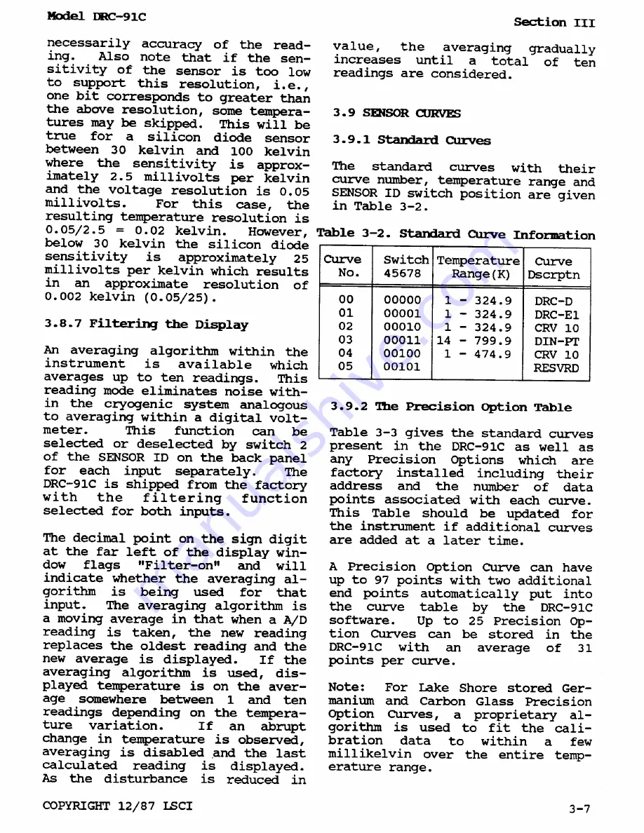 Lakeshore DRC-91 C User Manual Download Page 27