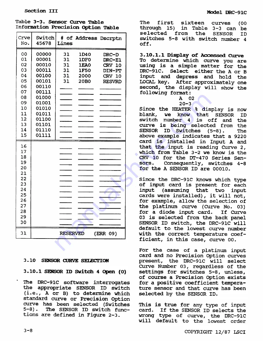 Lakeshore DRC-91 C User Manual Download Page 28