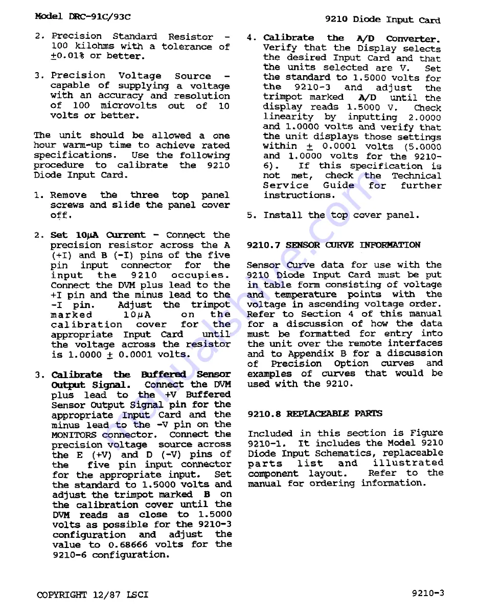 Lakeshore DRC-91 C User Manual Download Page 98