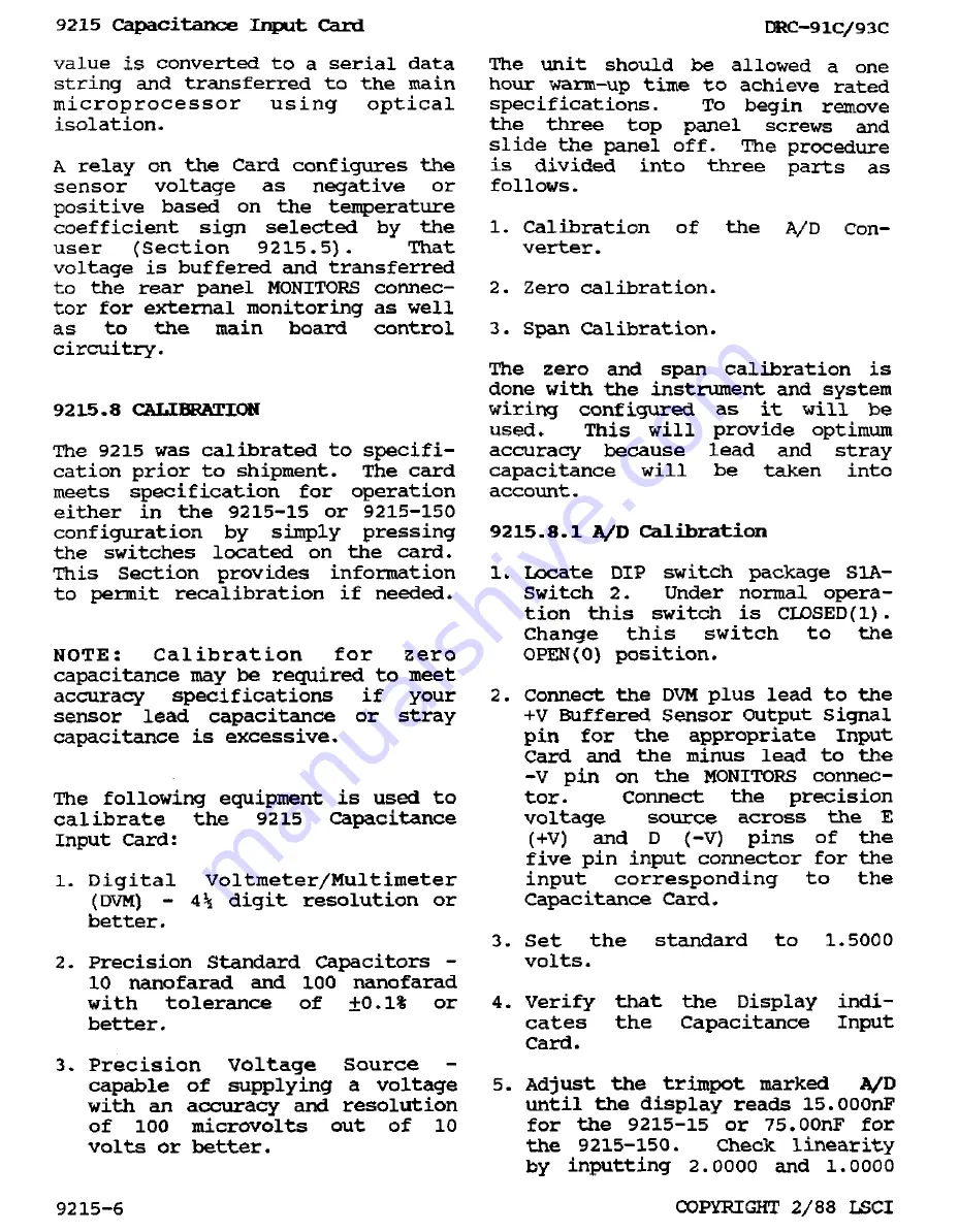 Lakeshore DRC-91 C User Manual Download Page 107