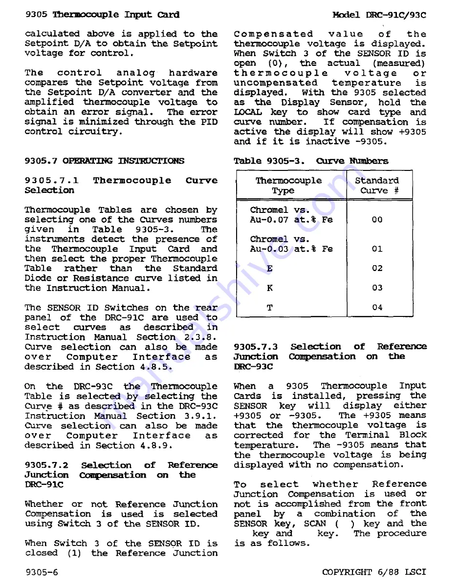 Lakeshore DRC-91 C User Manual Download Page 124