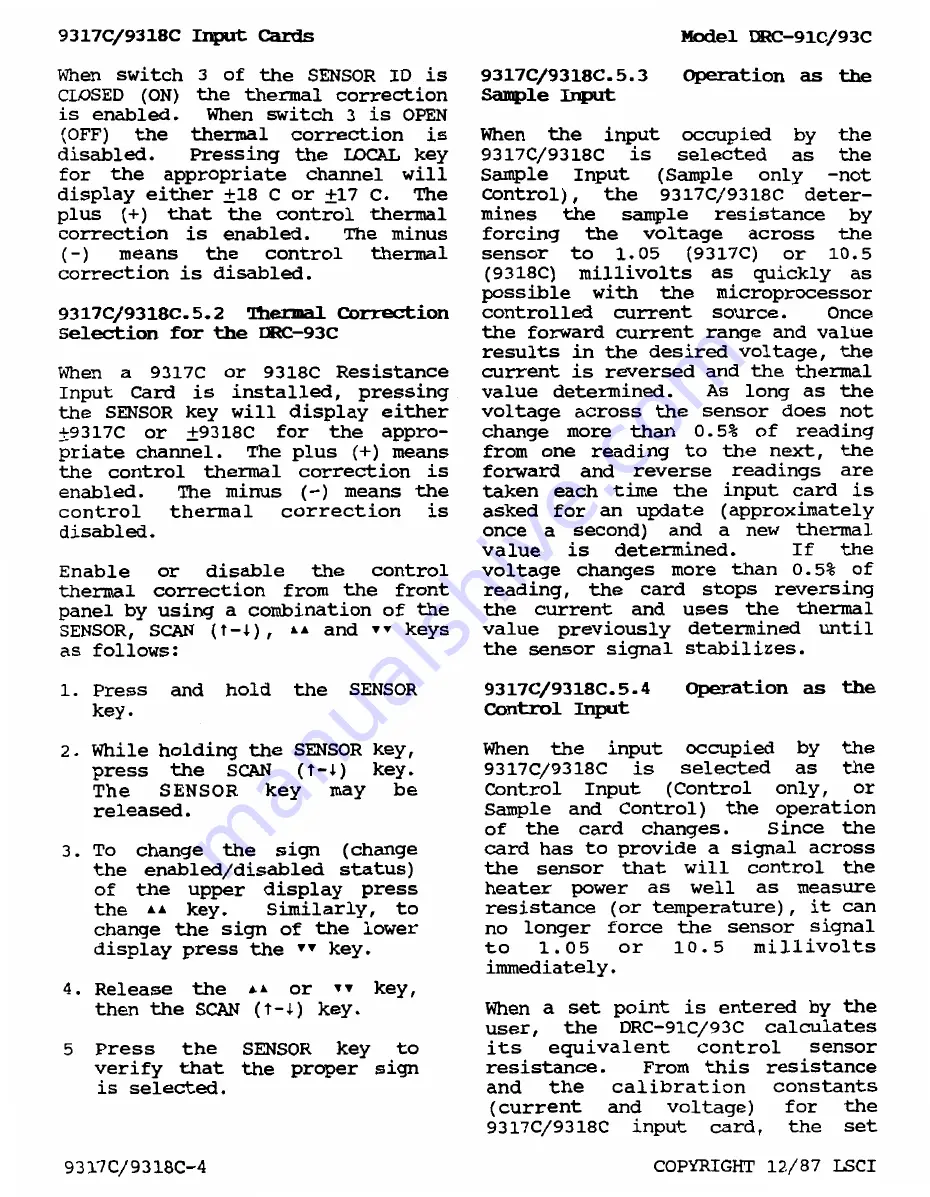 Lakeshore DRC-91 C User Manual Download Page 140