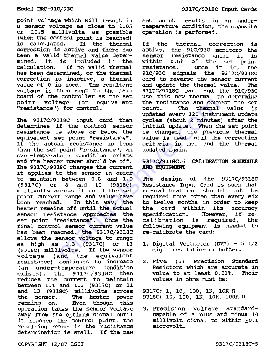 Lakeshore DRC-91 C User Manual Download Page 141