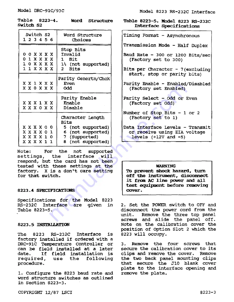 Lakeshore DRC-91 C User Manual Download Page 151