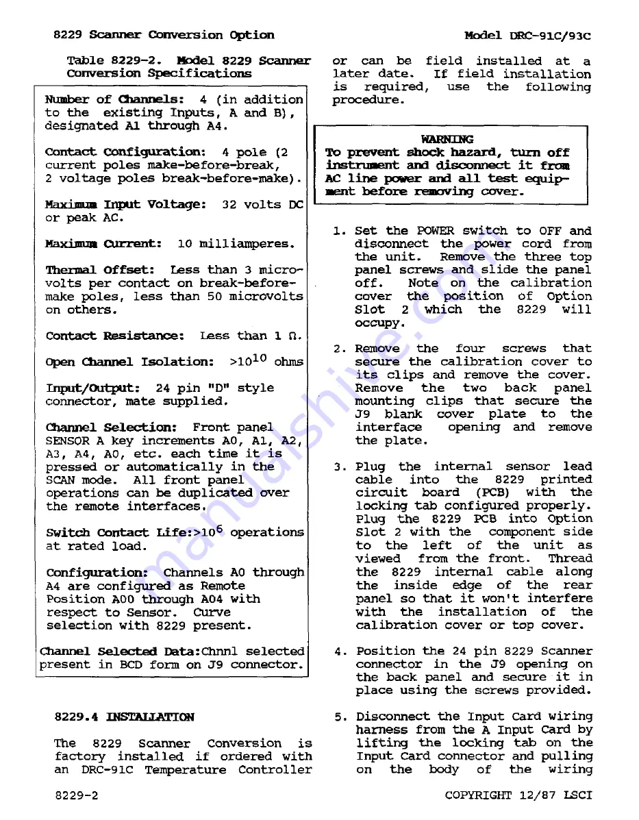 Lakeshore DRC-91 C User Manual Download Page 163