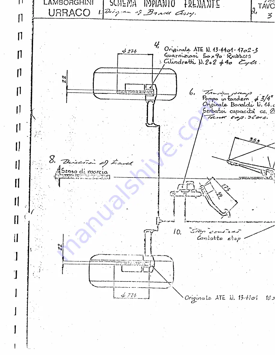 LAMBORGHINI urraco 2.4 Workshop Manual Download Page 9